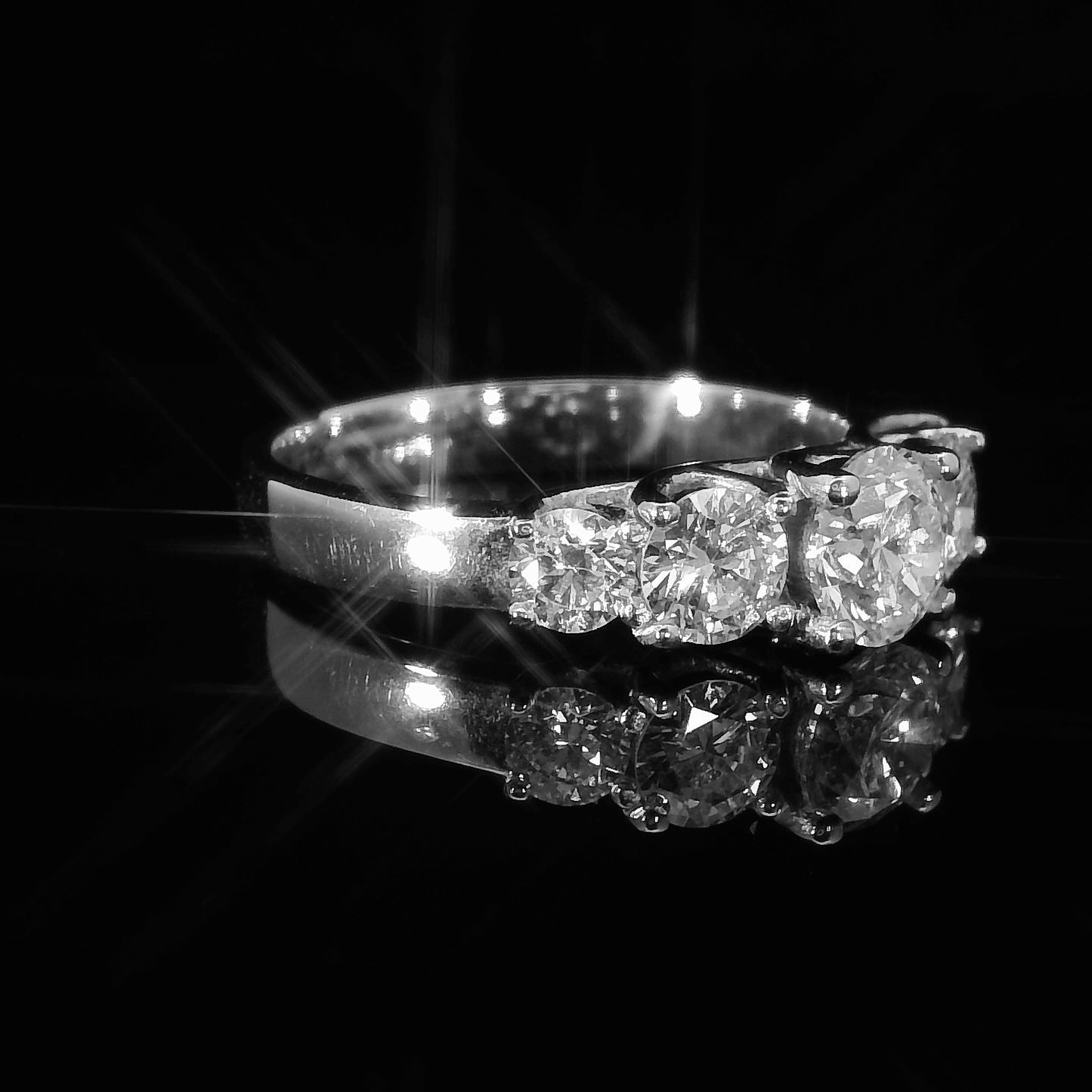 GIA Five Diamond Ring - Platinum