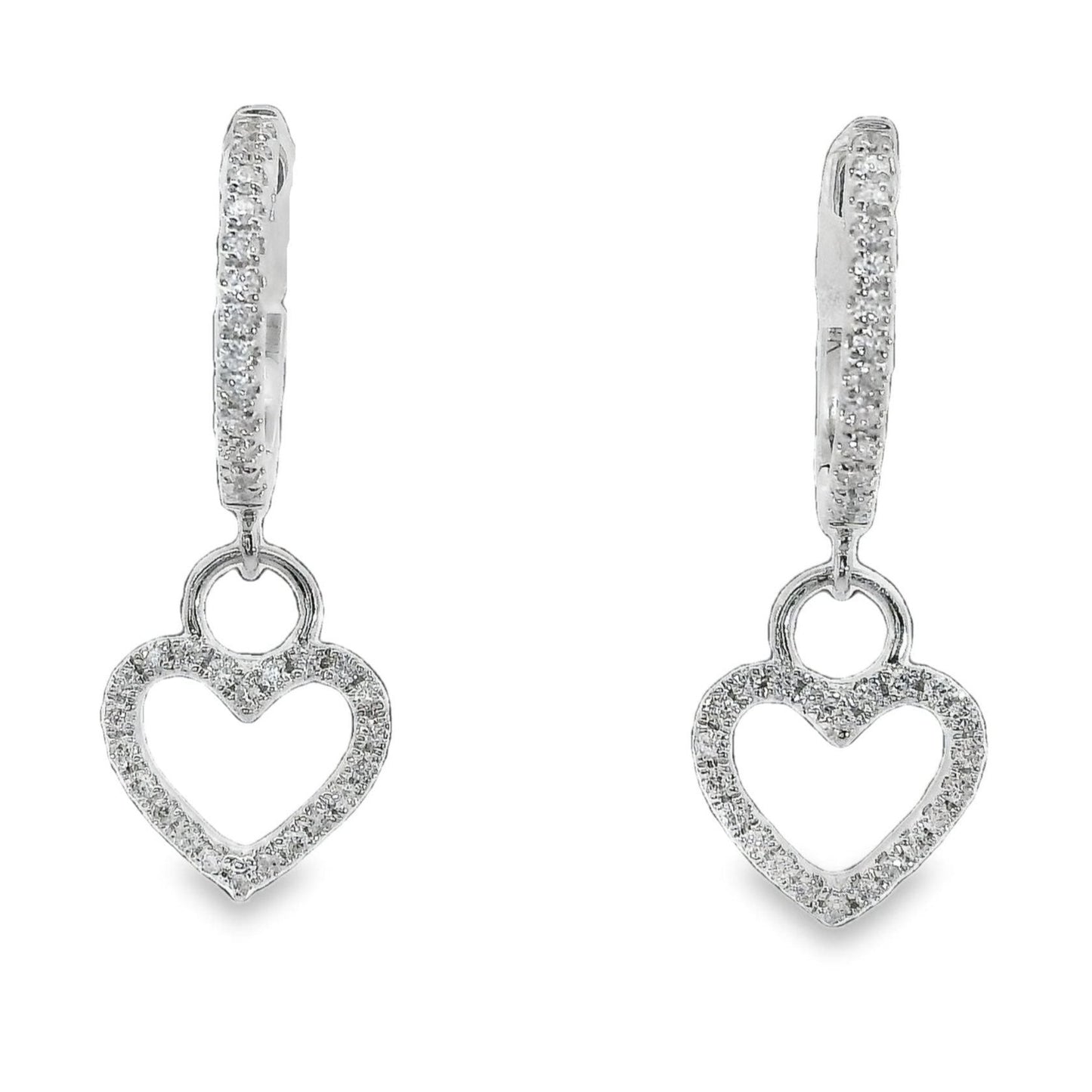 Hoop Earrings - 14kt White Gold
