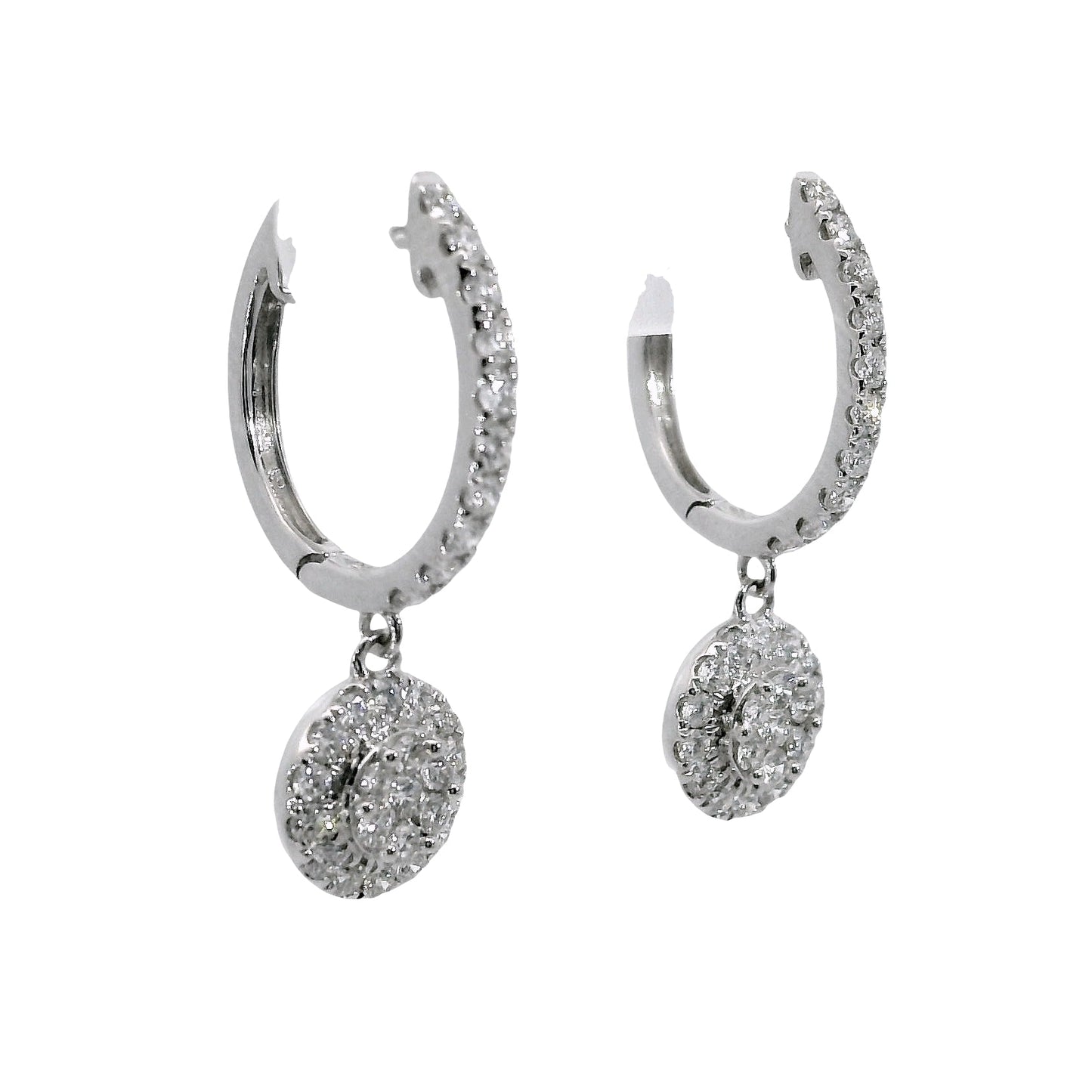 Diamonds Hope Earrings - 18kt White Gold
