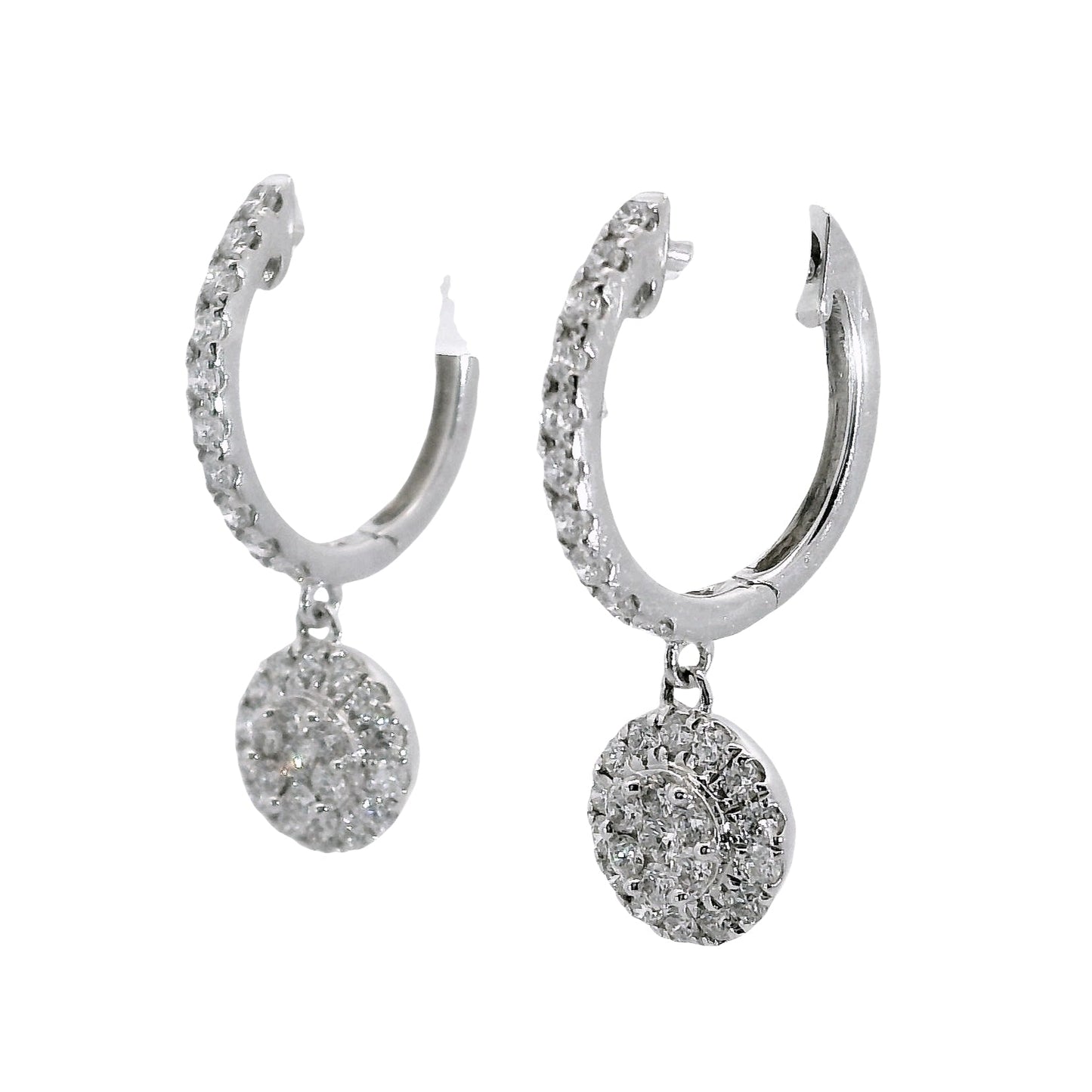Diamonds Hope Earrings - 18kt White Gold
