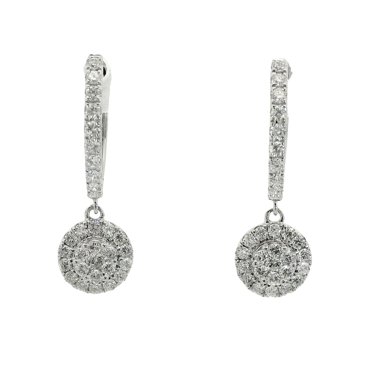 Diamonds Hope Earrings - 18kt White Gold
