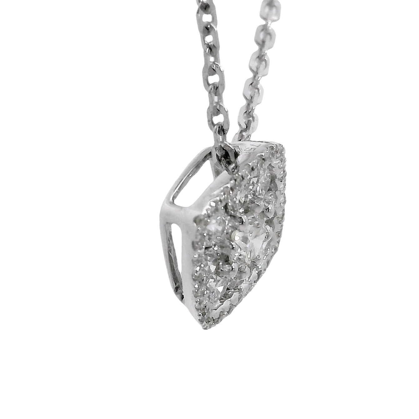 Natural Diamonds Pendants - 18kt White Gold