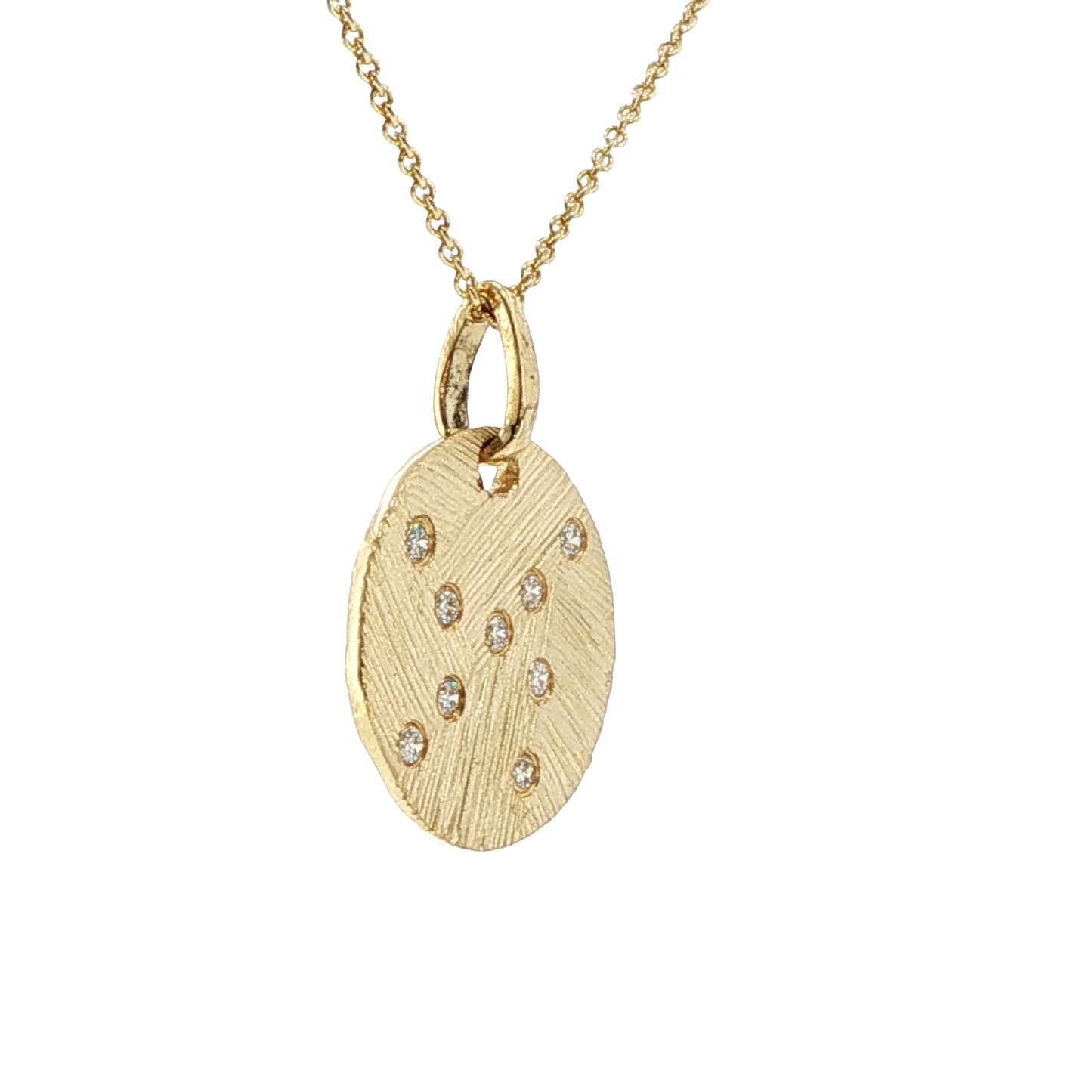 Diamonds Pendant - 14kt Yellow Gold