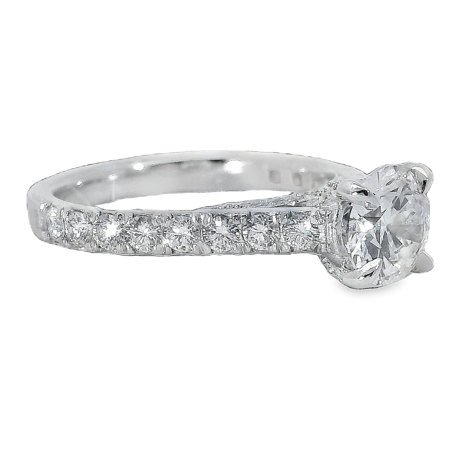 Brilliant Cut Solitary Diamond Ring - Platinum