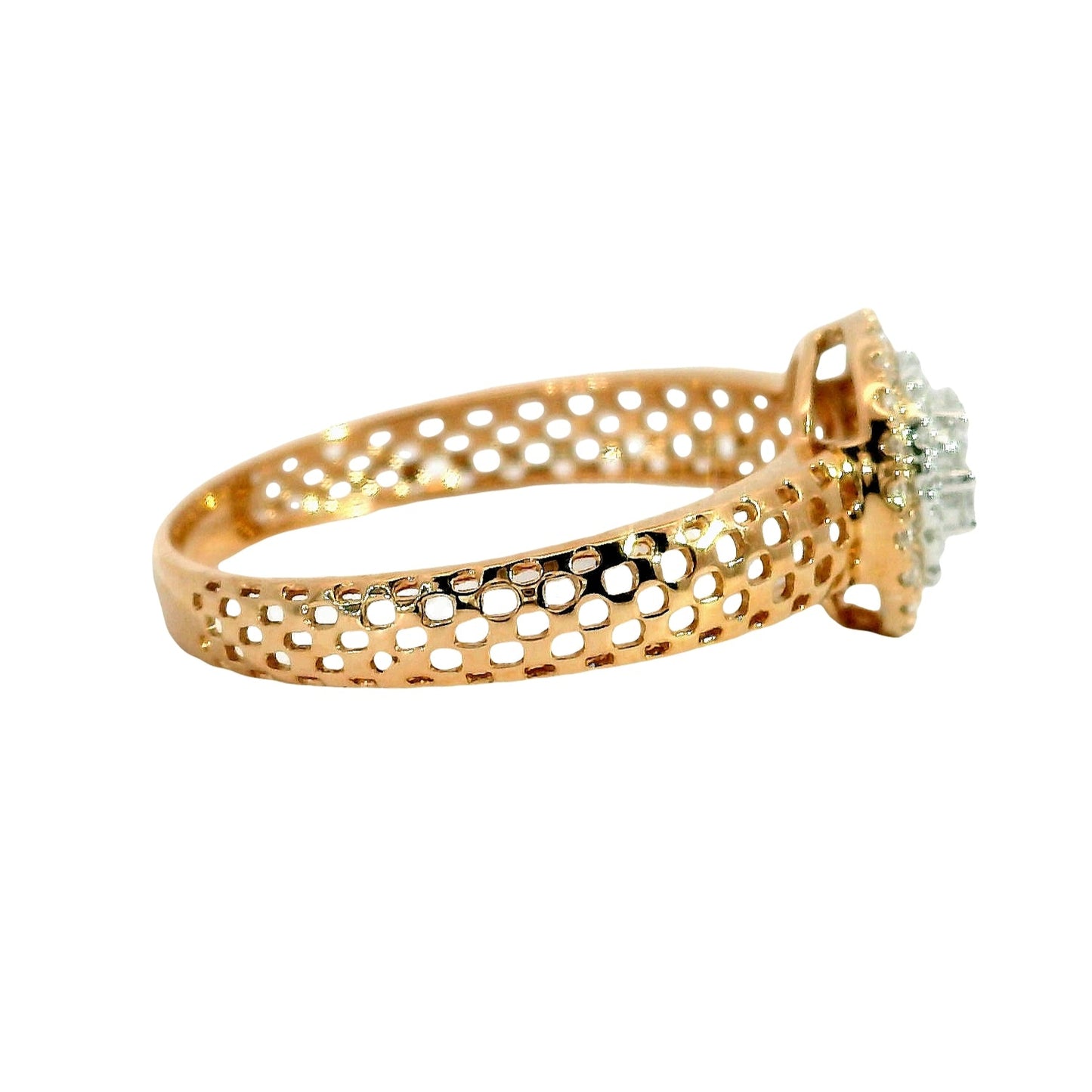 Natural Diamond Ring - 18kt Rose Gold