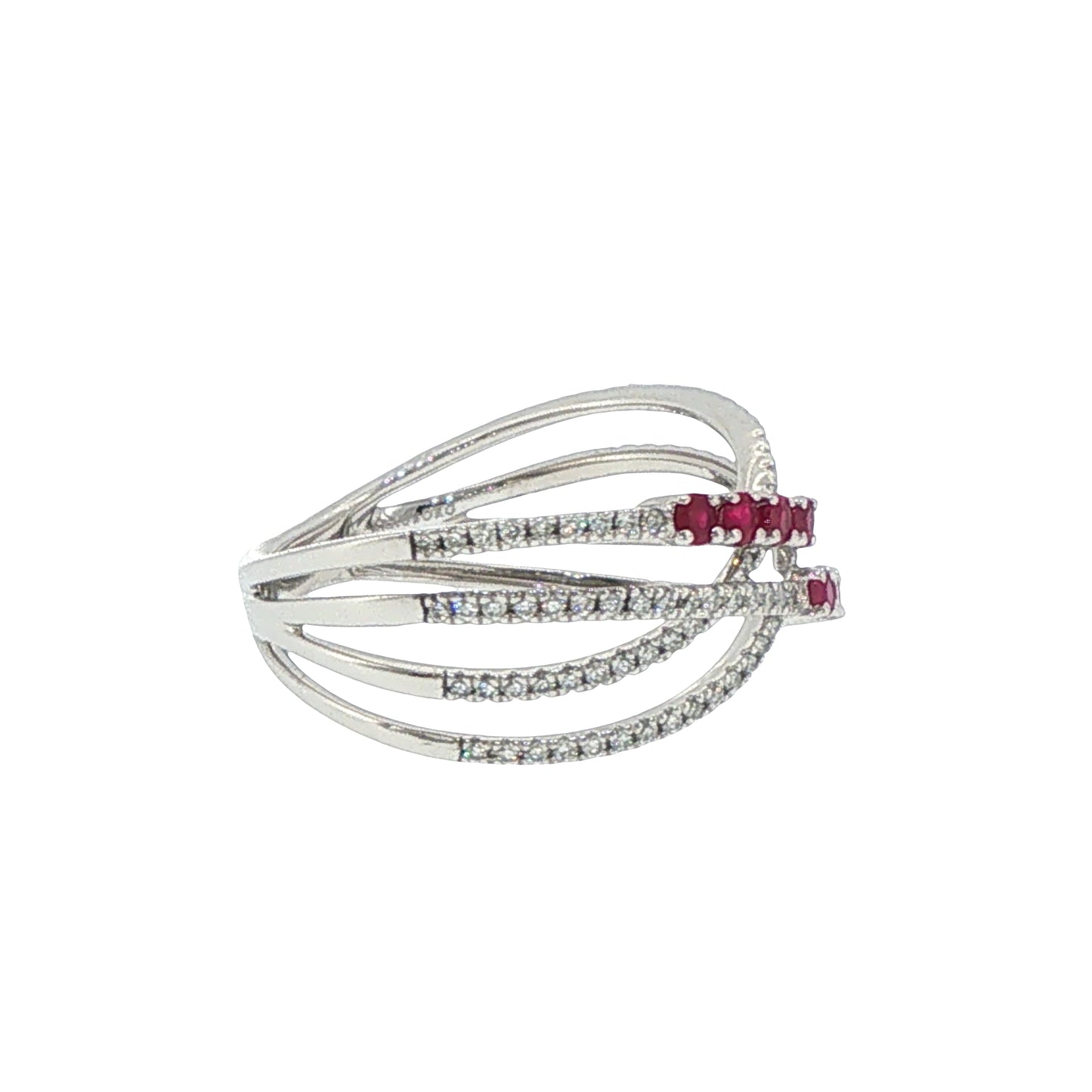 Diamonds Ring - 14kt White Gold