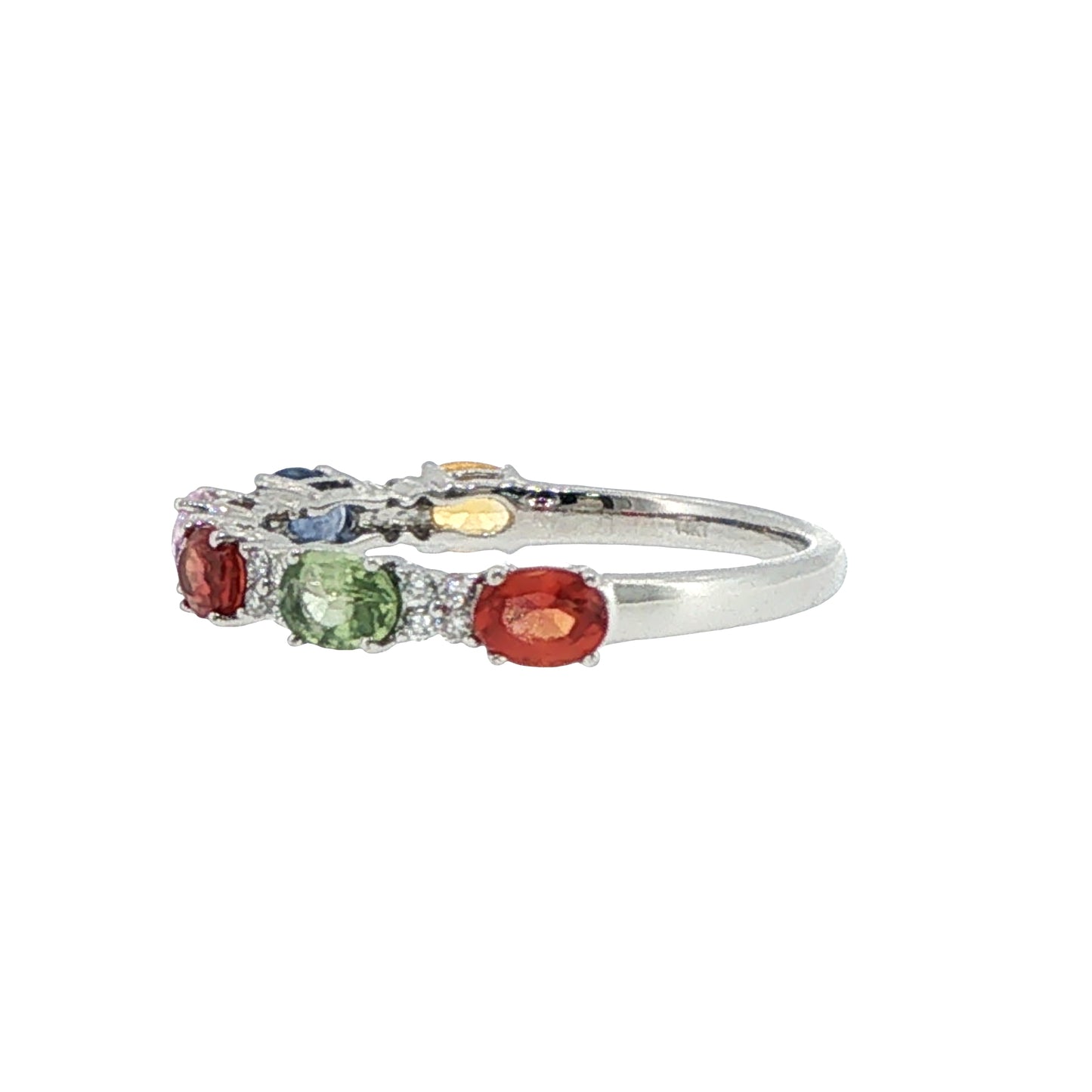 Diamond and Sapphires - 14kt White Gold