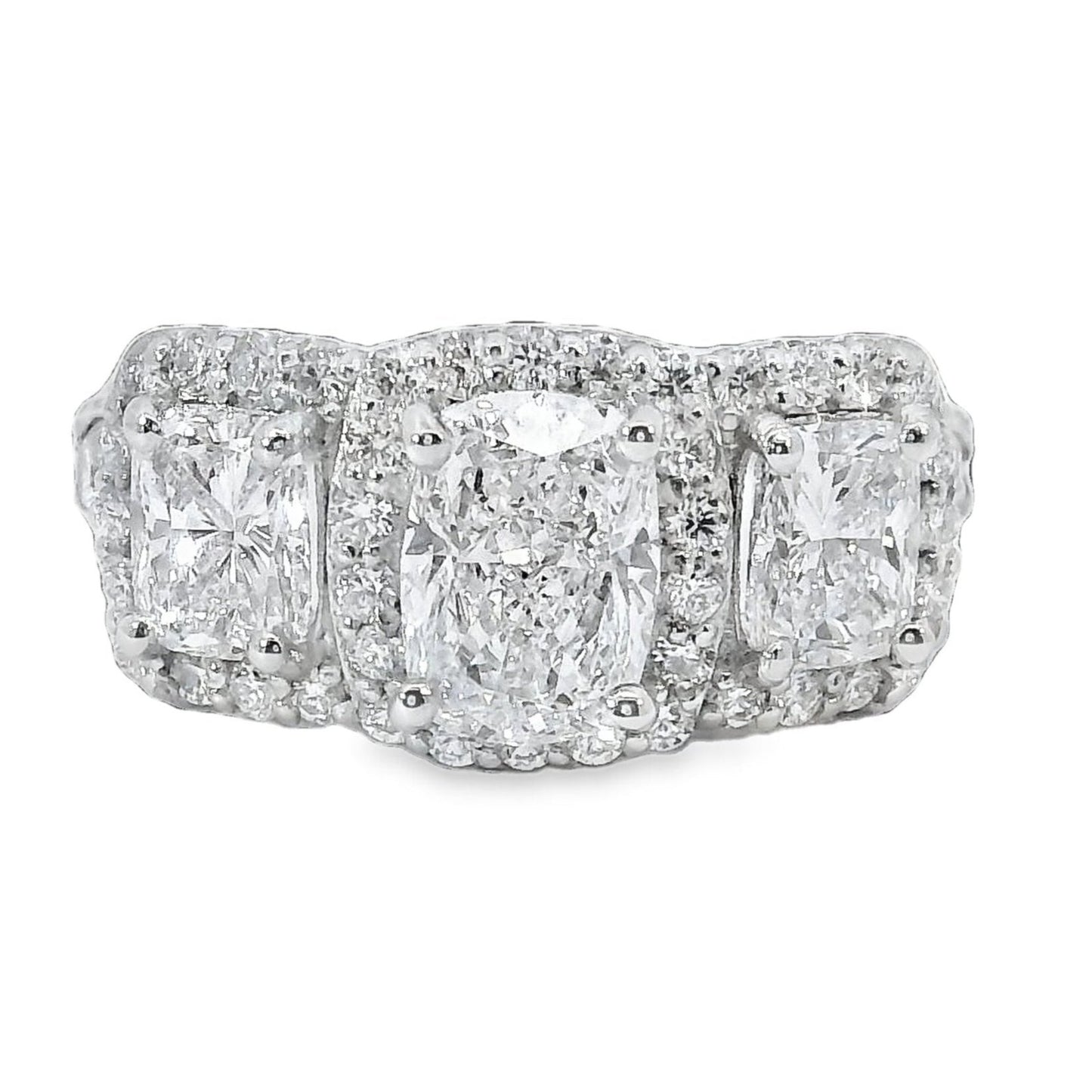 Natural GIA Diamond Engagement Ring - Platinum