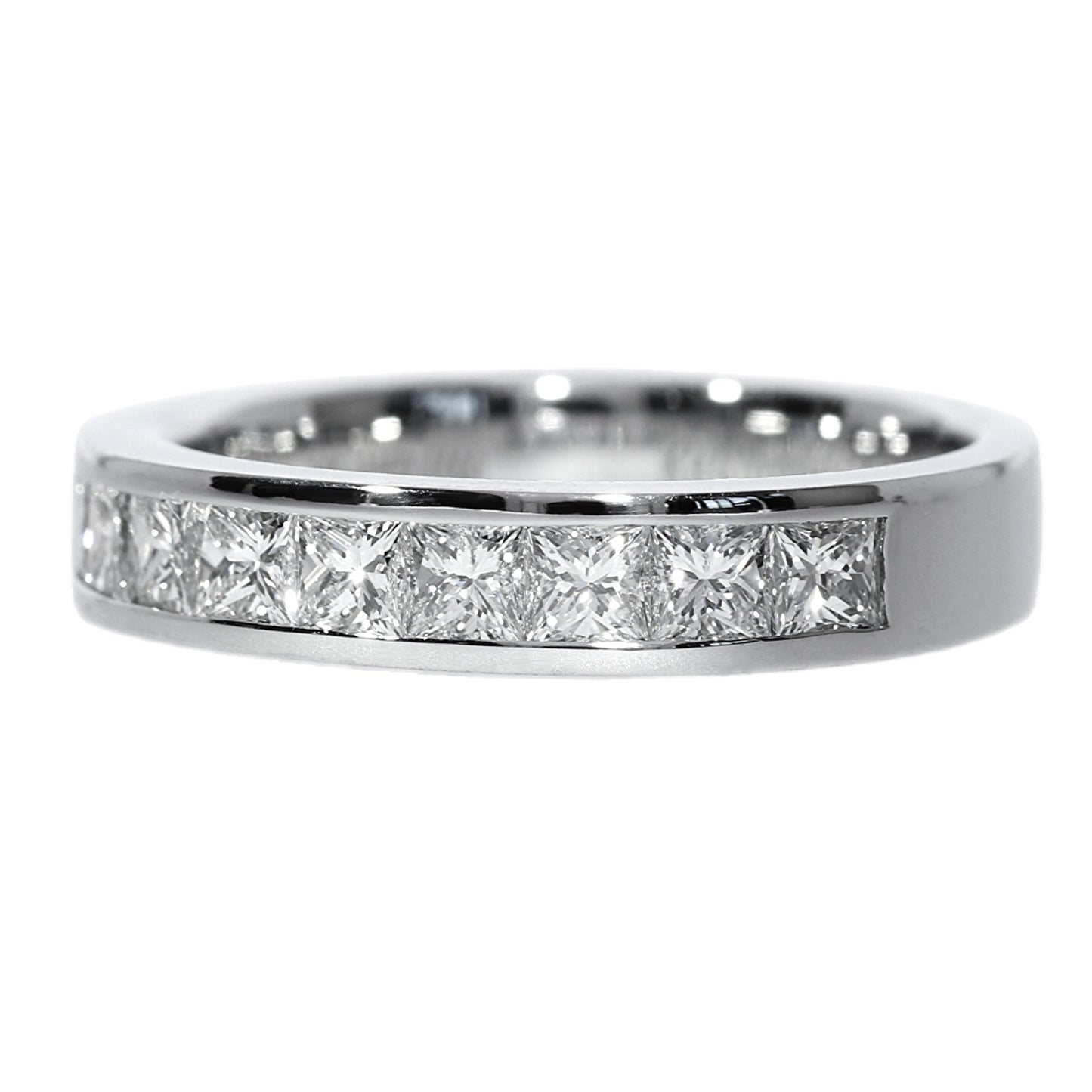 Half-Ribbon Diamond Ring - 18kt White Gold