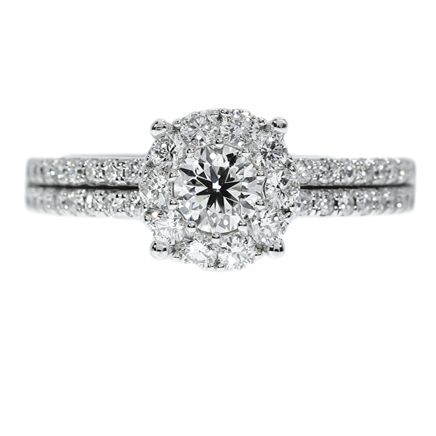 GIA Diamond Engagement Ring - 18kt White Gold