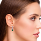 Emerald and Diamond Earrings - 18kt White Gold