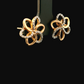 Diamond Earrings - 18kt Red Gold