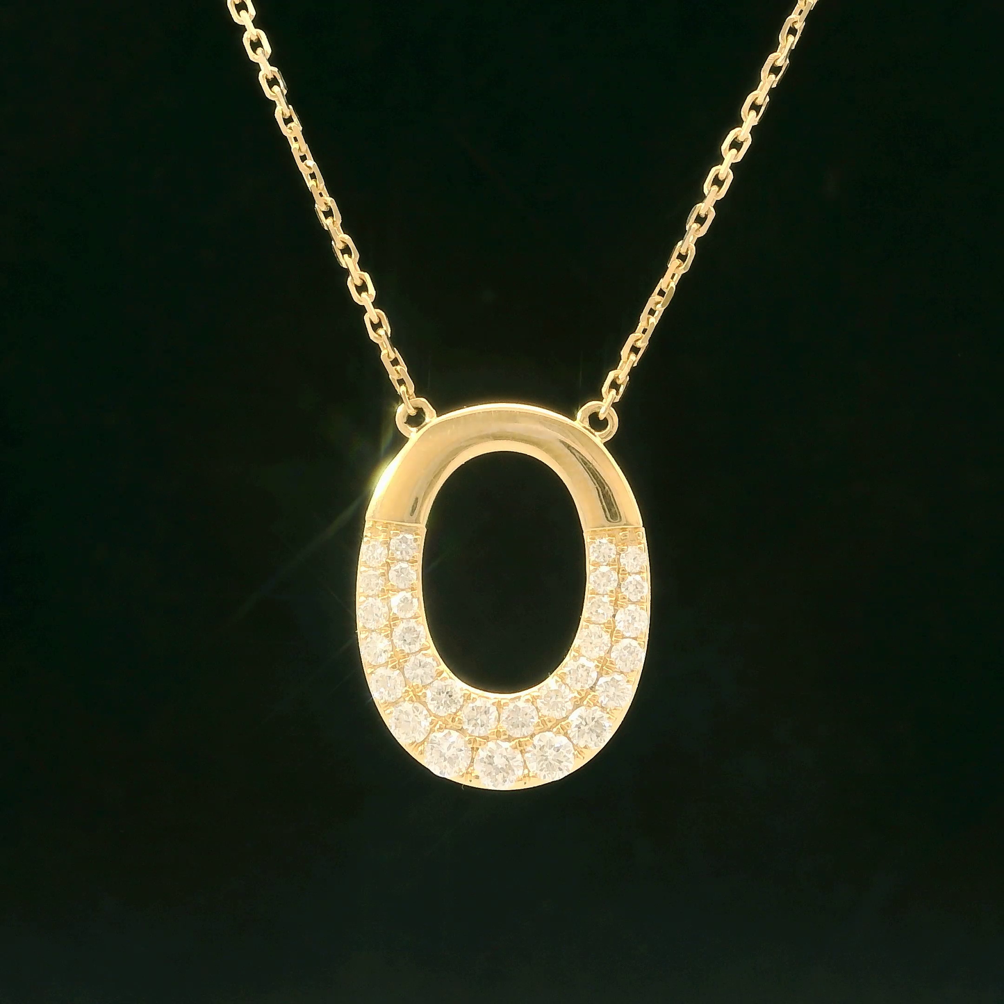 Diamond Pendant - 14kt Yellow Gold