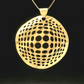 Round Pendant - 18kt Yellow Gold