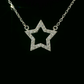 Star Diamond Necklaces - 18kt White Gold