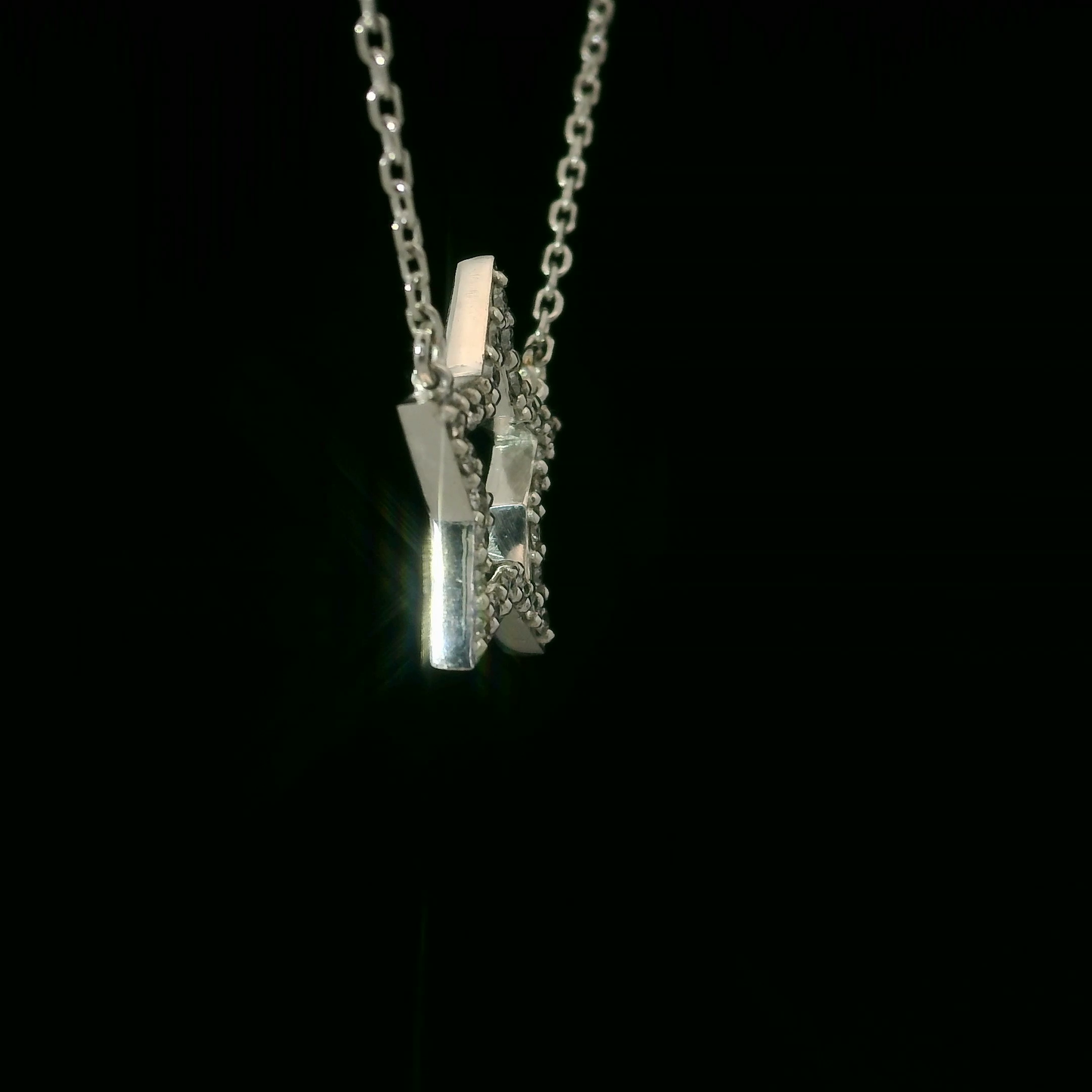 Star Diamond Necklaces - 18kt White Gold