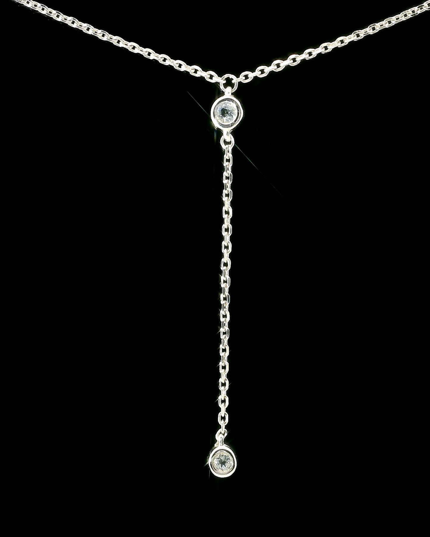 Diamond Necklace - 14kt White Gold