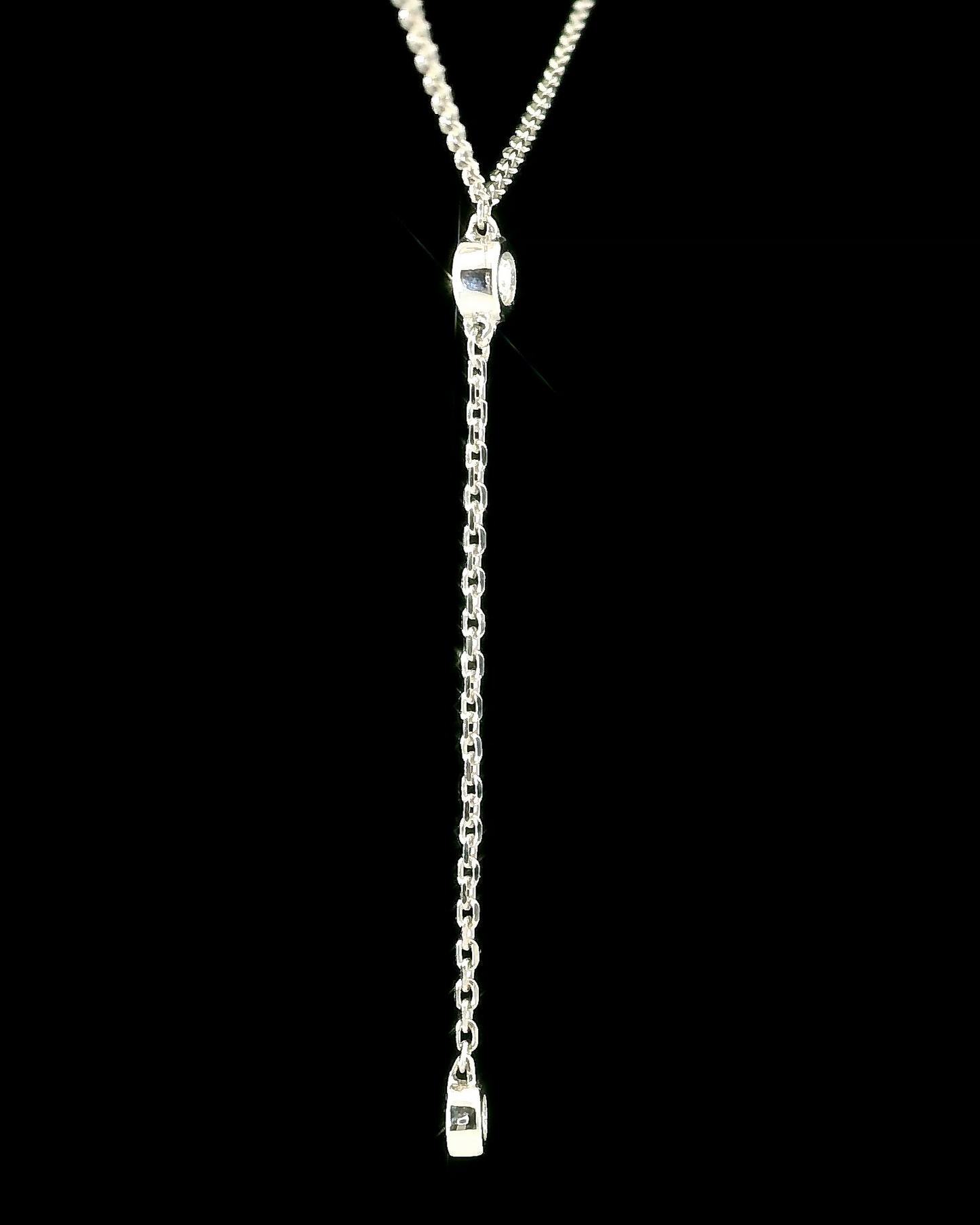 Diamond Necklace - 14kt White Gold