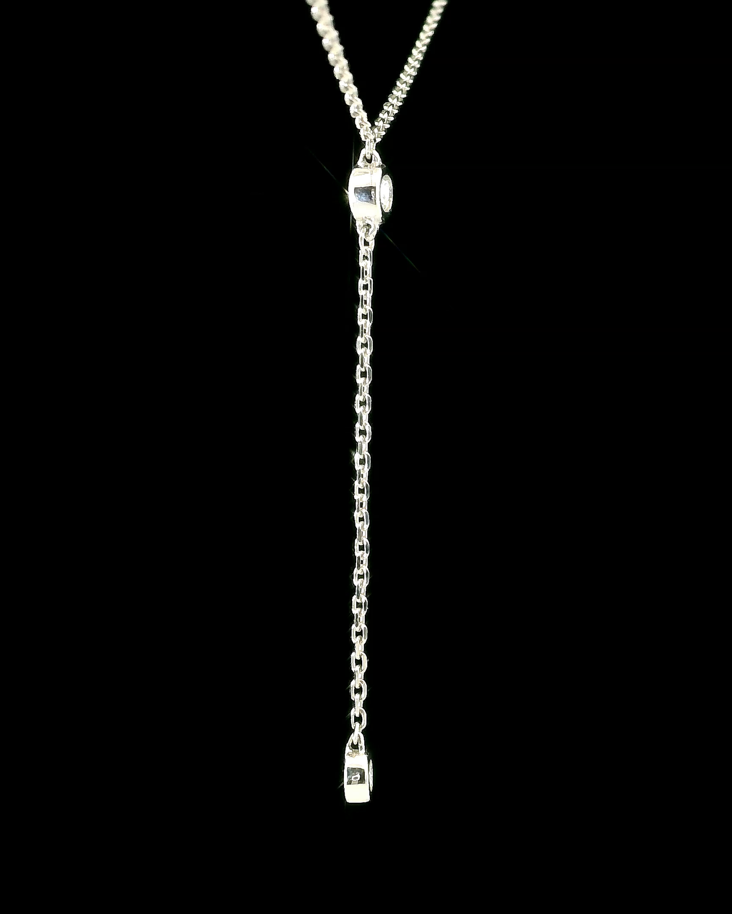 Diamond Necklace - 14kt White Gold