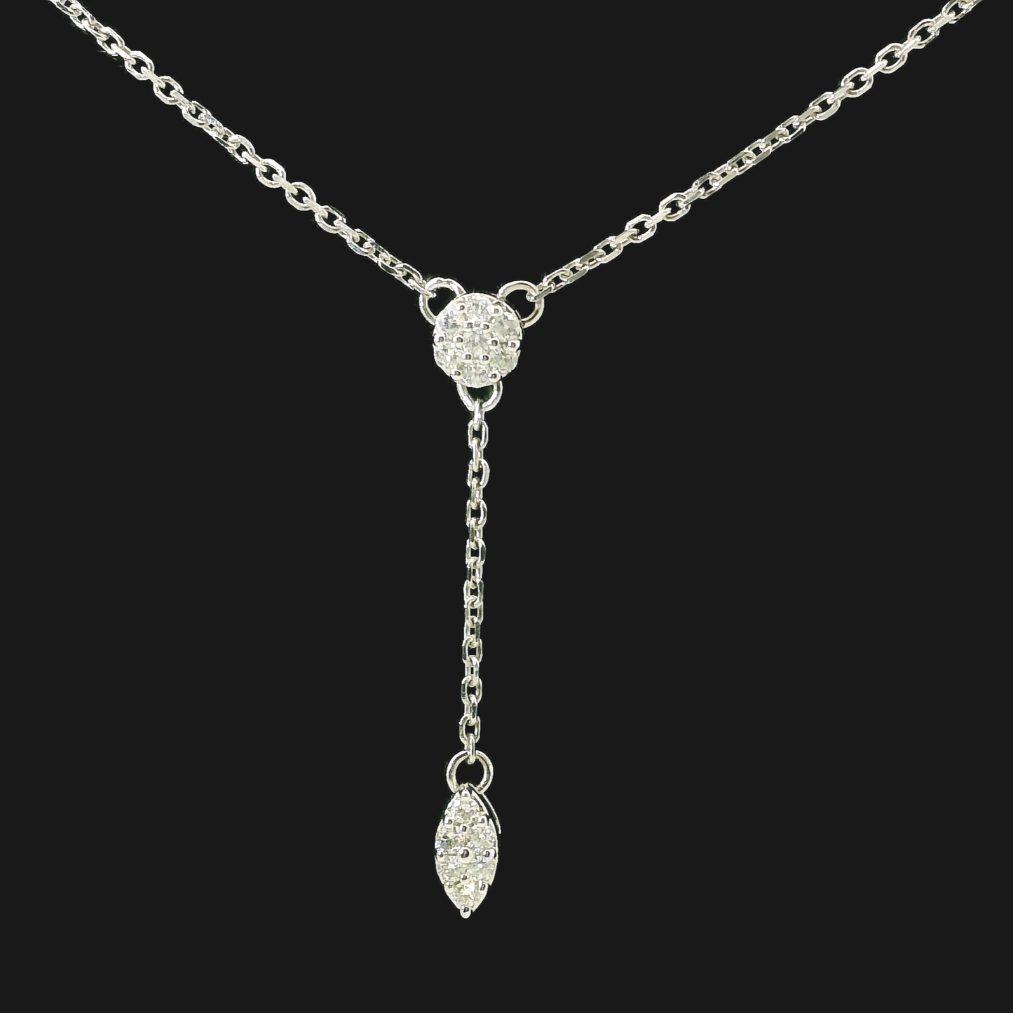Diamond Necklace - 14kt White Gold