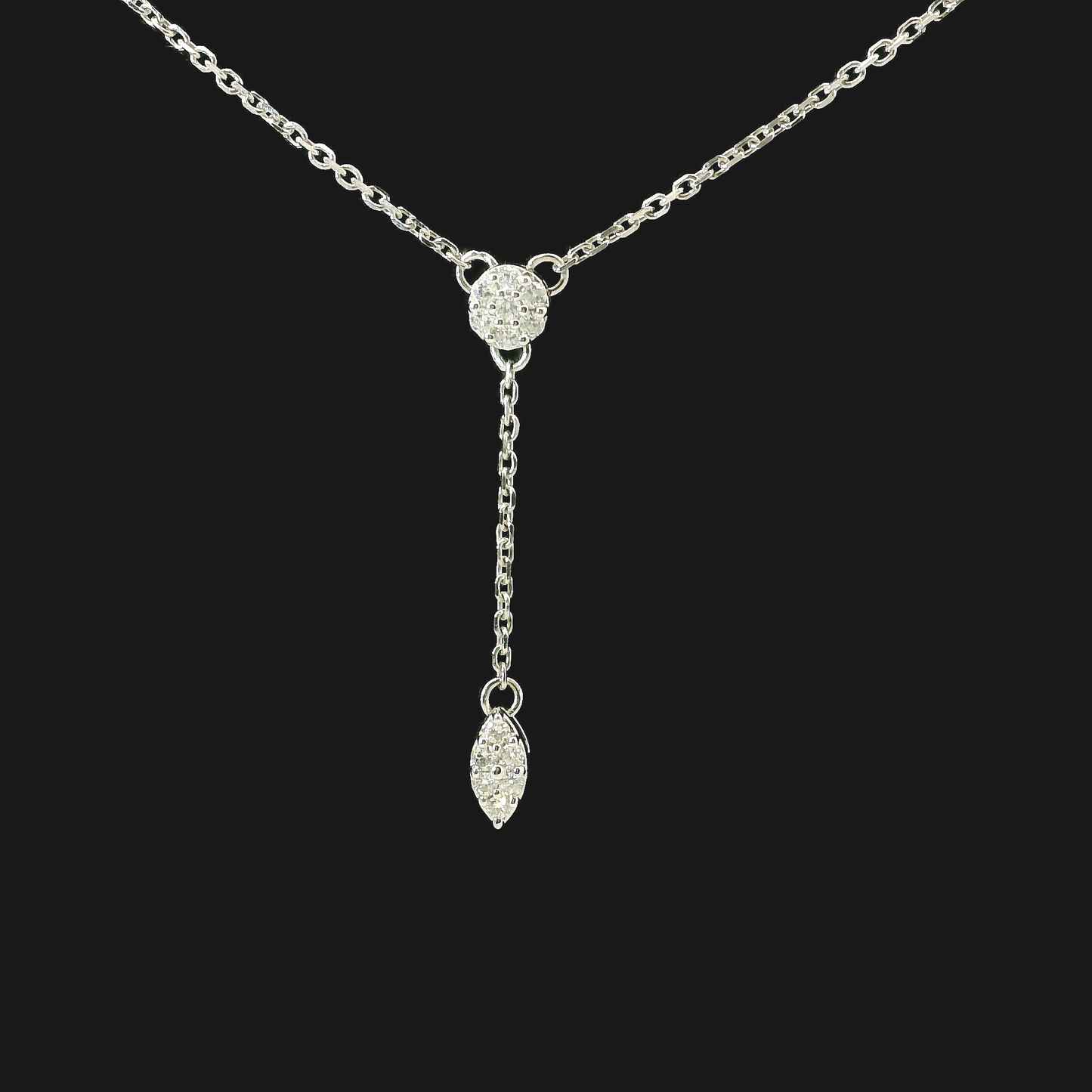 Diamond Necklace - 14kt White Gold