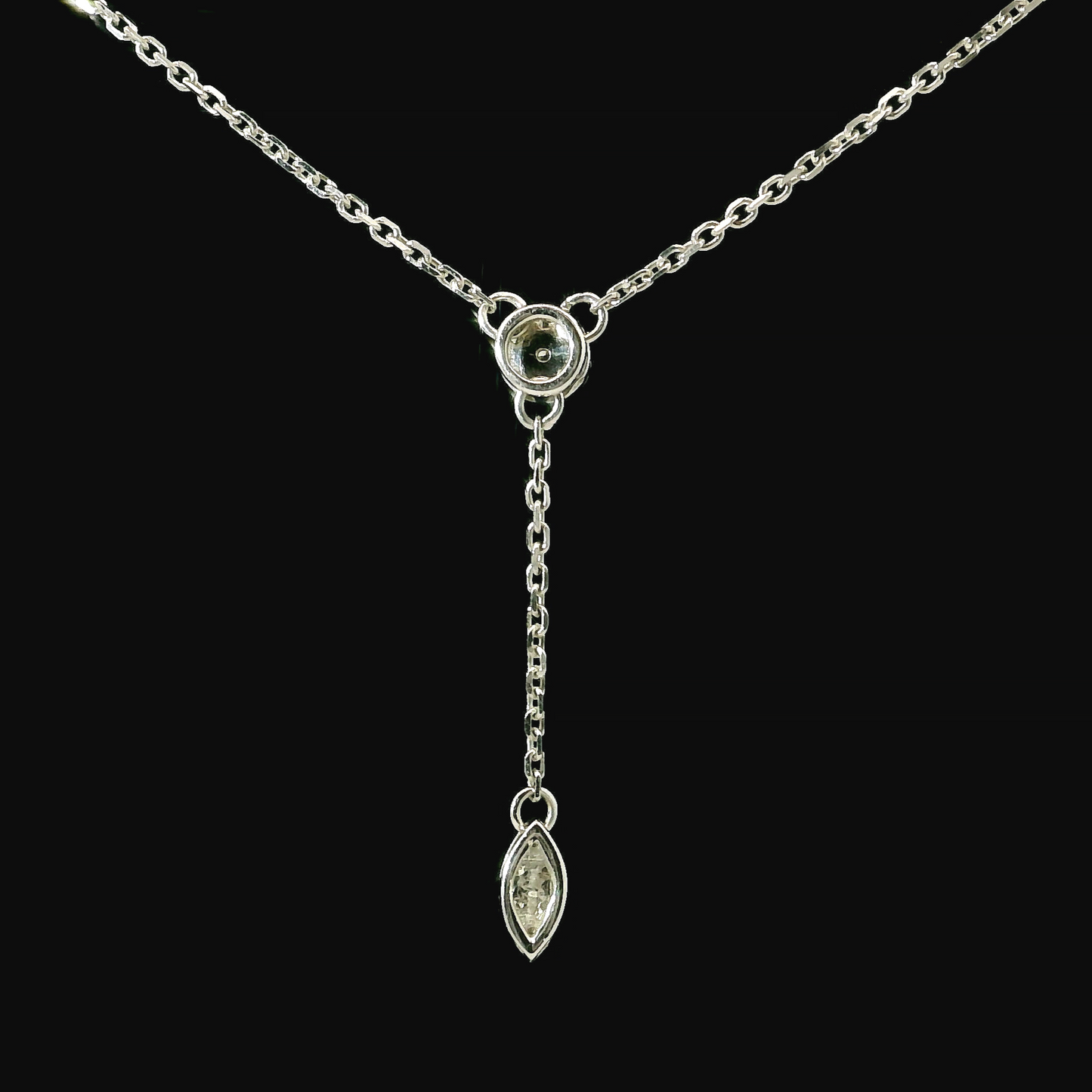 Diamond Necklace - 14kt White Gold
