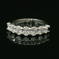 Elegant Oval Diamonds Ring - Platinum