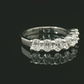 Elegant Oval Diamonds Ring - Platinum