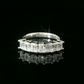 Elegant Emerald Diamond Ring - Platinum
