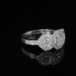 Natural GIA Diamond Engagement Ring - 18kt White Gold
