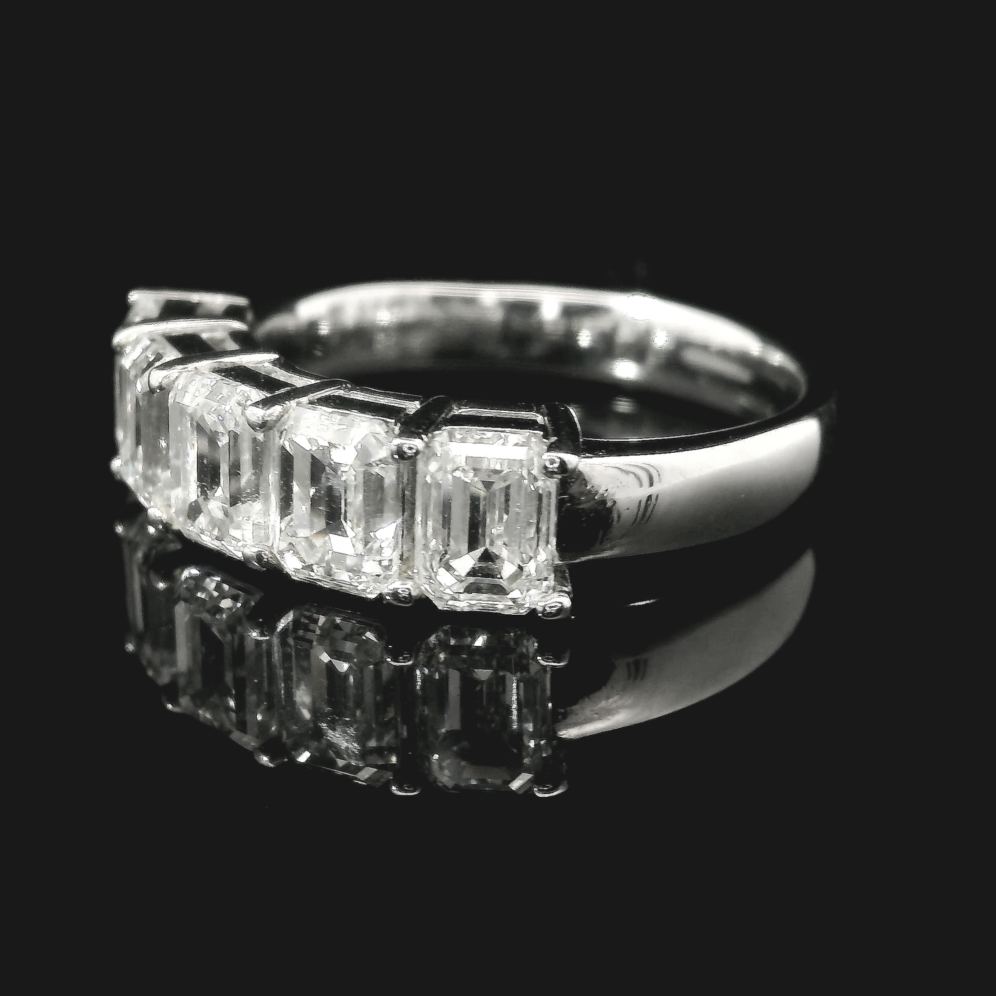 Natural GIA Diamonds Engagement Ring - Platinum