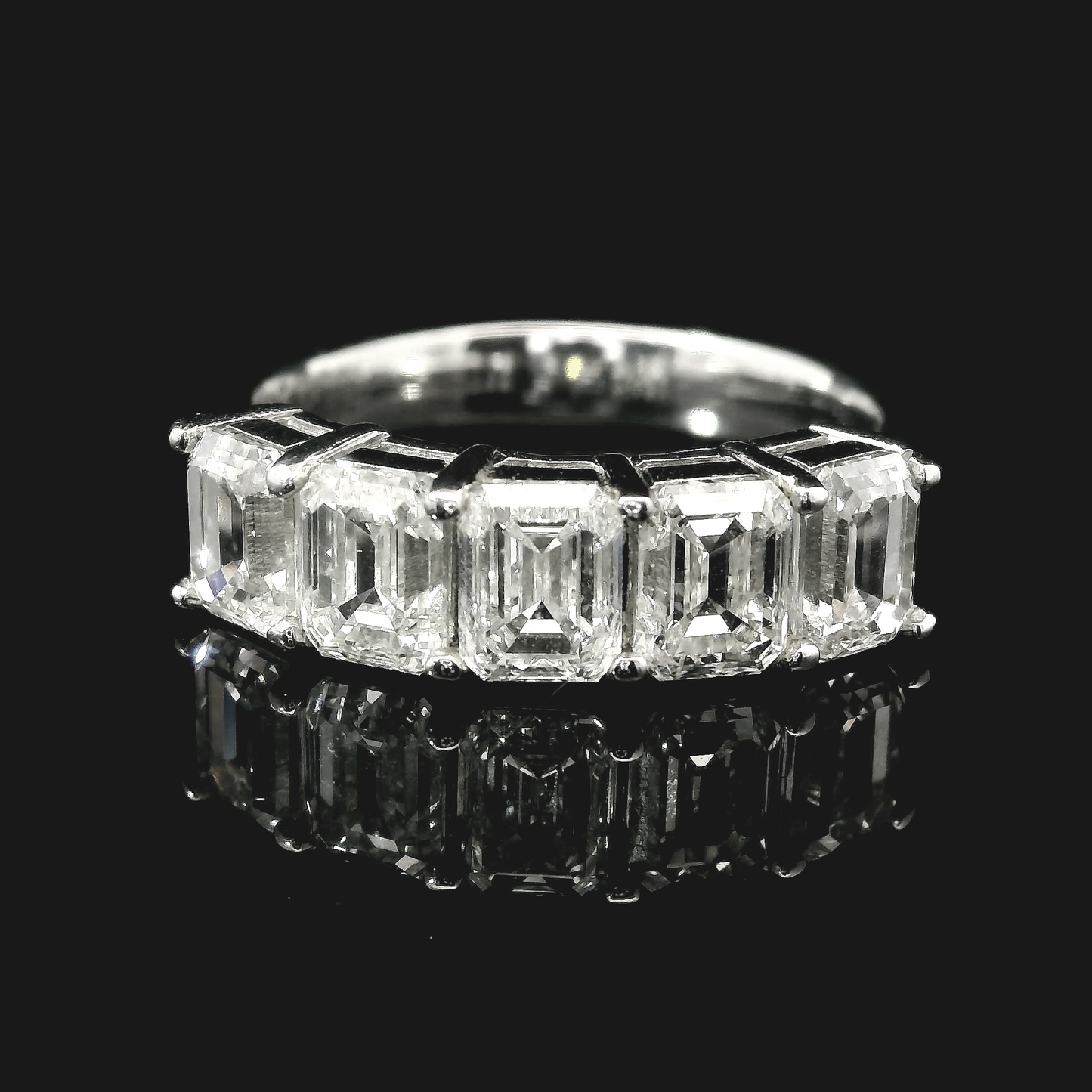 Natural GIA Diamonds Engagement Ring - Platinum