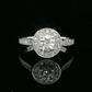 Diamond Engagement Ring - 18kt White Gold