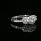 GIA Diamond Engagement Ring - 18kt White Gold