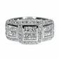 Diamond Engagement Ring - 18kt White Gold