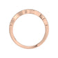 14K Rose Gold 1.00Ct Round Blue & Dark Brown Diamond Ladies Band Multi Color Fine Jewelry