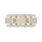 MEN'S BAND 1.00CT ROUND/BAGUETTE DIAMOND 10K YELLOW GOLD