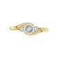 LADIES RING 0.15CT ROUND DIAMOND 10K YELLOW GOLD