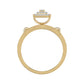 LADIES TRIOS 1.00CT ROUND DIAMOND 10K YELLOW GOLD