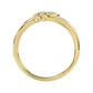 LADIES RING 0.05CT ROUND DIAMOND 10K YELLOW GOLD