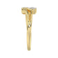 LADIES RING 0.05CT ROUND DIAMOND 10K YELLOW GOLD