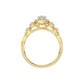LADIES RING 0.20CT ROUND DIAMOND 10K YELLOW GOLD