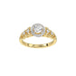 LADIES RING 0.20CT ROUND DIAMOND 10K YELLOW GOLD