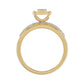 LADIES TRIO SET 0.50CT ROUND DIAMOND 10K YELLOW GOLD