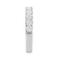 LADIES BAND 1.00CT ROUND DIAMOND 14K WHITE GOLD