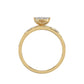 LADIES TRIOS SET 0.33CT ROUND DIAMOND 10K YELLOW GOLD
