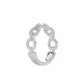LADIES BAND 0.33CT ROUND DIAMOND 14K WHITE GOLD