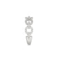 LADIES BAND 0.33CT ROUND DIAMOND 14K WHITE GOLD