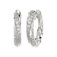 Elegant 10K White Gold Hoop Earrings Featuring 0.25Ct Round Diamonds With Brilliant Sparkle And Timeless Design. Perfect For Everyday Wear, Gifts, Ann