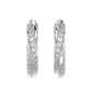 Elegant 10K White Gold Hoop Earrings Featuring 0.25Ct Round Diamonds With Brilliant Sparkle And Timeless Design. Perfect For Everyday Wear, Gifts, Ann